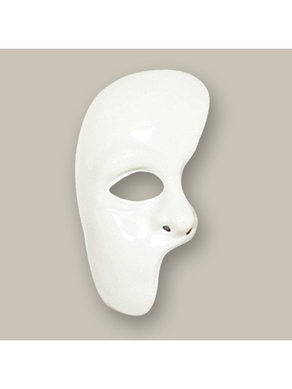 DEMI-MASQUE BLANC 
