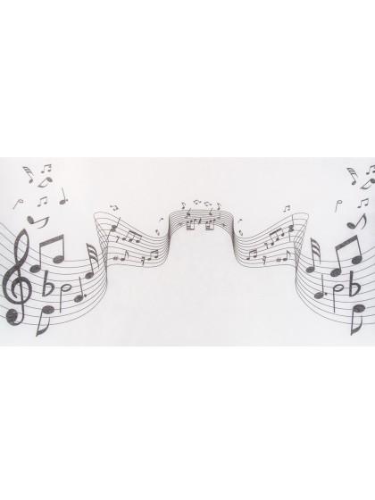 MUSIC TABLE RUNNER 30CM X 5M