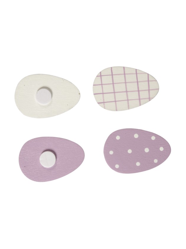 LOT 10 OEUFS ADHESIFS PARME 4CM