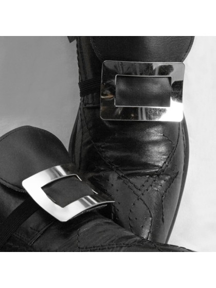 SHOE BUCKLE METAL SILVER 