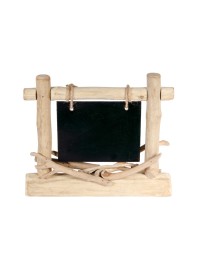 RECTANGULAR WOODEN BOARD CENTERPIECE 25CM X 21CM