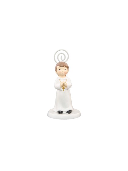 MARQUE-PLACE RESINE COMMUNION GARCON 5.5CM X 5.5CM X 10.5CM