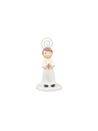MARQUE-PLACE RESINE COMMUNION GARCON 5.5CM X 5.5CM X 10.5CM