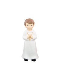 POLYRESIN COMMUNION BOY PRAYING 6.5CM X 5.5CM X 15CM