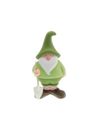GREEN CERAMIC GARDEN DWARF 11.5CM
