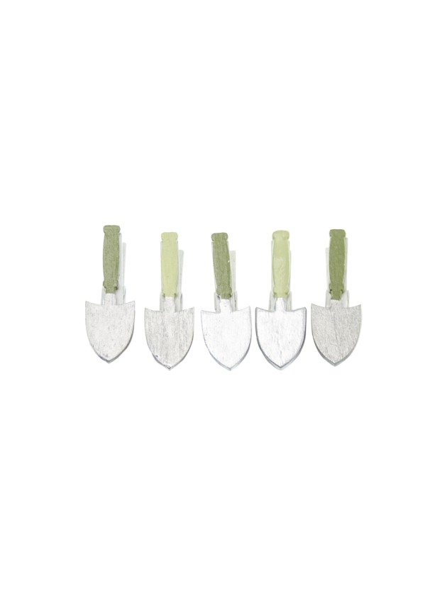 SET OF 6 MINI GARDEN SHOVELS 5CM