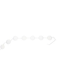 WHITE PAPER CONFETTI GARLAND  DIA 5CM LONG 4M