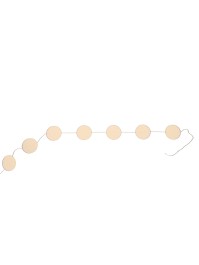 GUIRLANDE CONFETTI PAPIER SAUMON  DIA 5CM LONG 4M