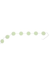 GUIRLANDE CONFETTI PAPIER VERT PASTEL  DIA 5CM LONG 4M