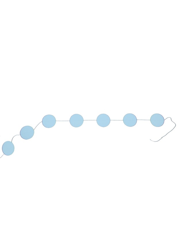 PASTEL BLUE PAPER CONFETTI GARLAND  DIA 5CM LONG 4M