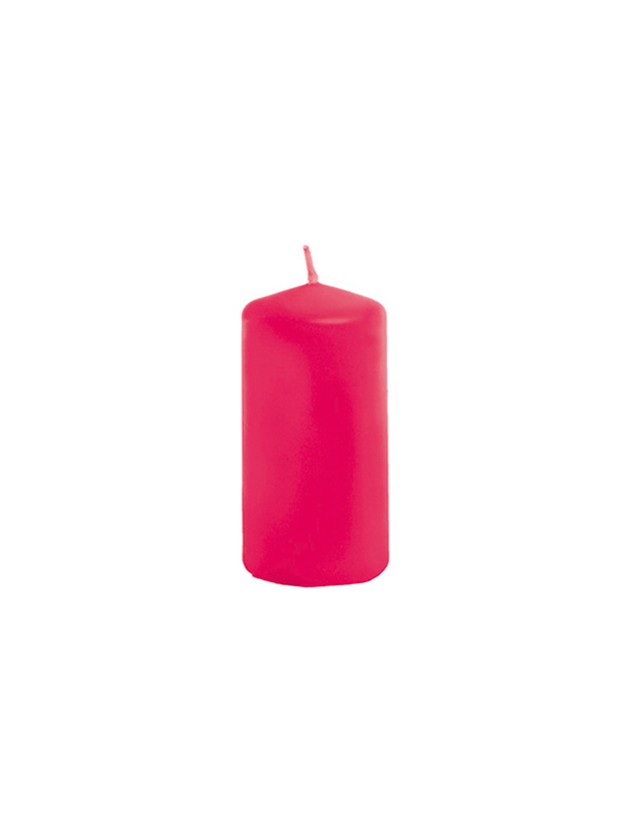 FUCHSIA PILLAR CANDLE 4CM X 6CM