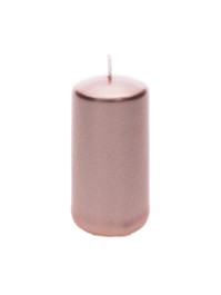 PINK GOLD PILLAR CANDLE 4CM X 6CM