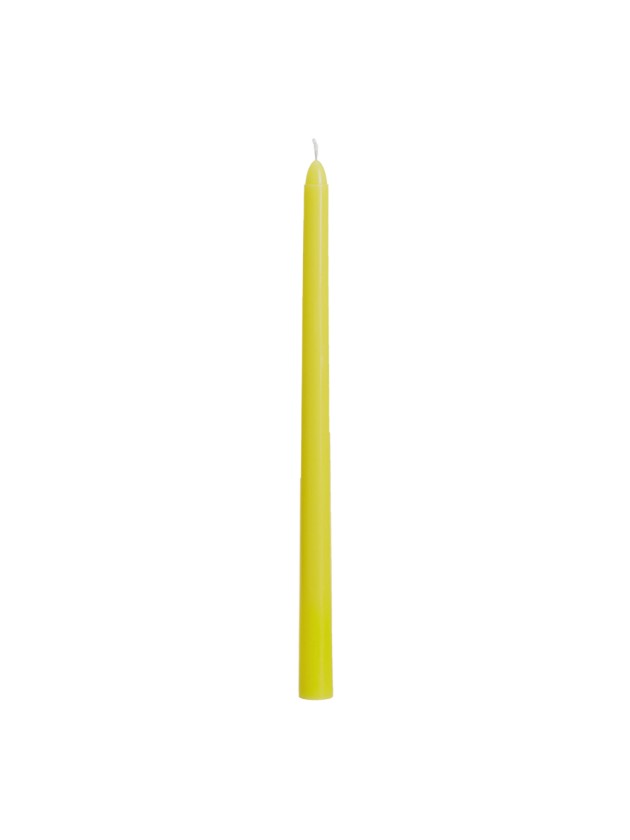 SET OF 2 LIME GREEN TAPER CANDLES 30CM