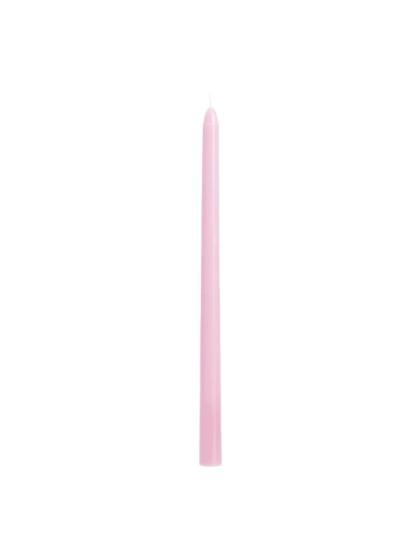 SET OF 2 PASTEL PINK TAPER CANDLES 30CM