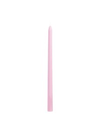 SET 2 BOUGIES FLAMBEAU ROSE PASTEL 30CM