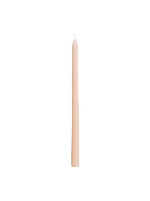 SET OF 2 PEACH TAPER CANDLES 30CM