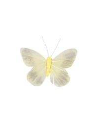 SET OF 2 YELLOW BUTTERFLIES  10CM X 8CM