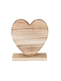 COEUR EN BOIS 18.5CM X 5CM X 20.5CM