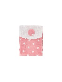SET 4 SACS ROSE PASTEL A POIS 8.2CM X 5.7CM