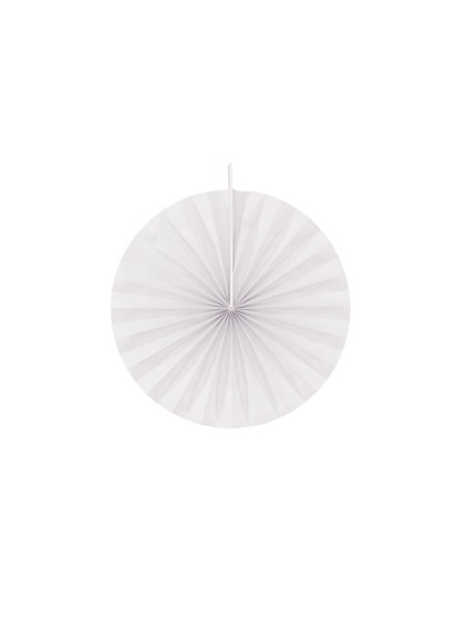 SET OF 4 WHITE FANS DIA 20CM