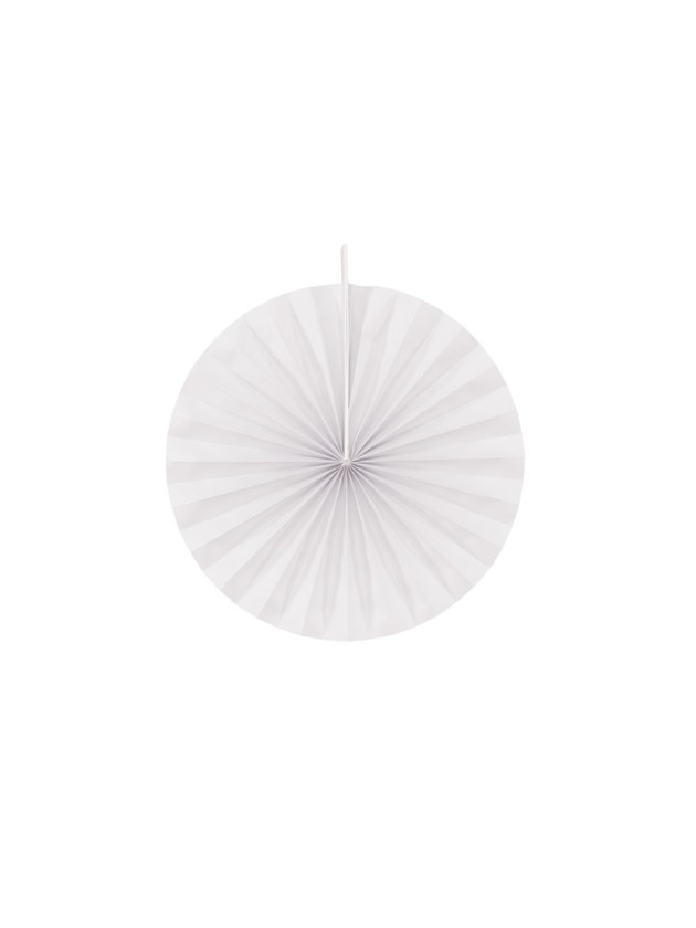 SET 4 EVENTAILS BLANC DIA 20CM