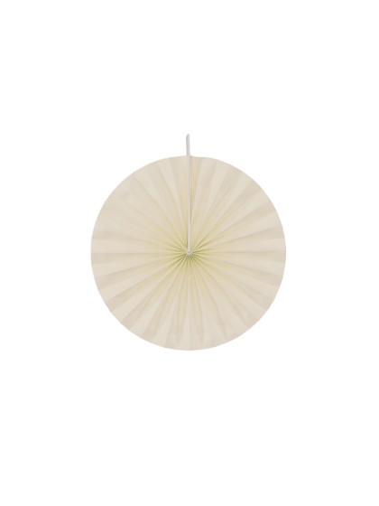 SET OF 4 IVORY FANS DIA 20CM