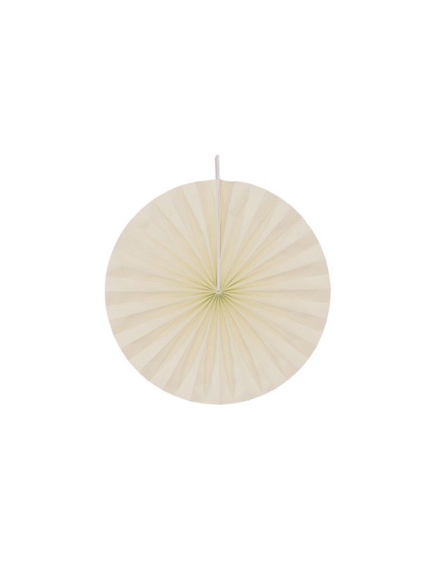 SET OF 4 IVORY FANS DIA 20CM