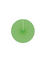 SET OF 4 LIME GREEN FANS DIA 20CM