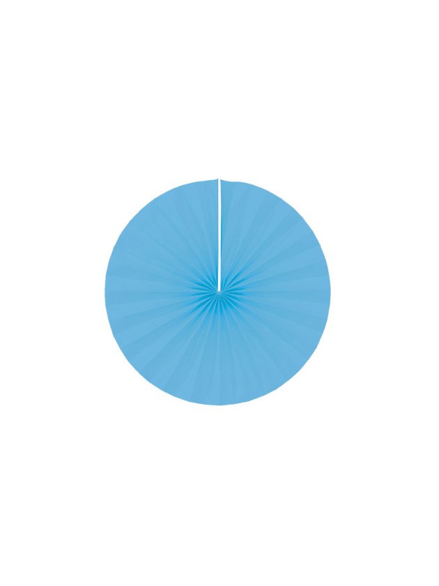 SET OF 4 TURQUOISE FANS DIA 20CM