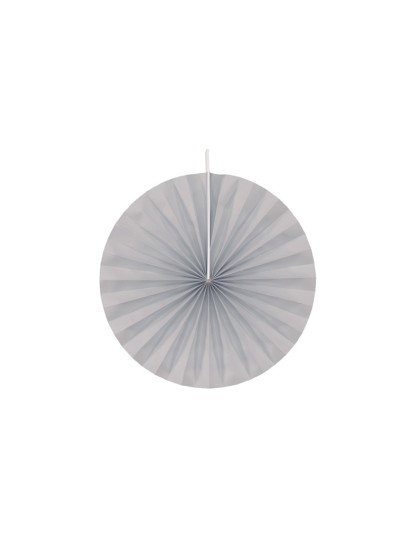 SET OF 4 GREY FANS DIA 20CM