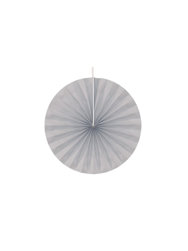 SET OF 4 GREY FANS DIA 20CM