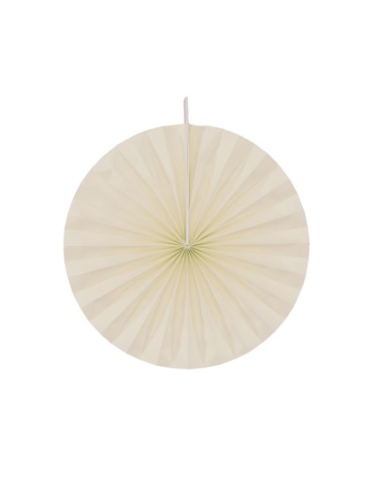SET OF 4 IVORY FANS DIA 40CM