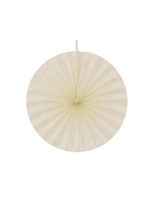 SET OF 4 IVORY FANS DIA 40CM