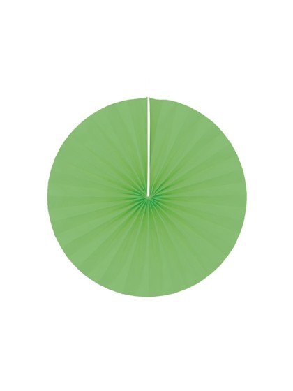 SET OF 4 LIME GREEN FANS DIA 40CM