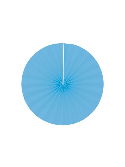 SET OF 4 TURQUOISE FANS DIA 40CM