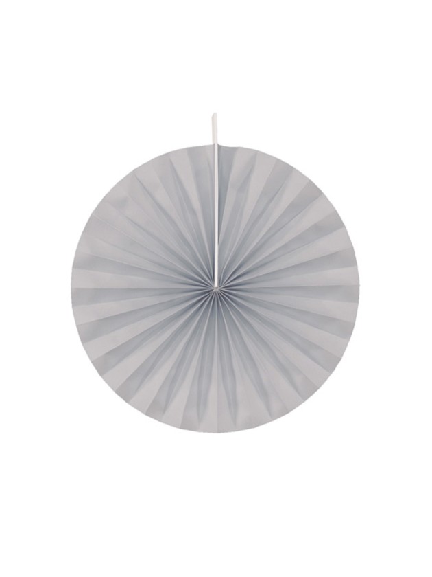 SET OF 4 GREY FANS DIA 40CM