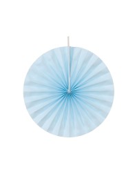 SET OF 4 PASTEL BLUE FANS DIA 40CM