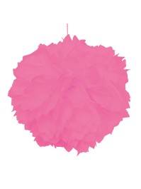 SET OF 2 DARK PINK TISSUE POMPOMS DIA 40CM