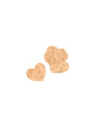SET 24 COEURS LIEGE A DISPERSER 3.5CM X 3CM