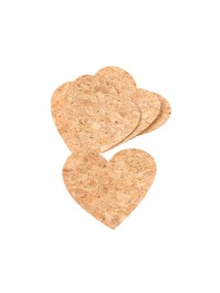 SET 12 COEURS LIEGE A DISPERSER 8.3CM X 7CM