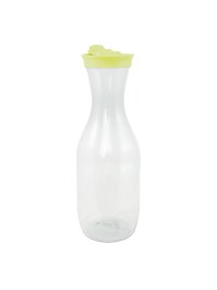 PLASTIC BOTTLE WITH LIME GREEN CAP 1.5L