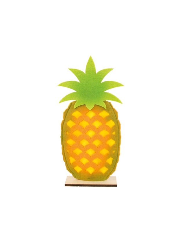 ANANAS FEUTRE S/PIED BOIS 17.5CM X 35CM