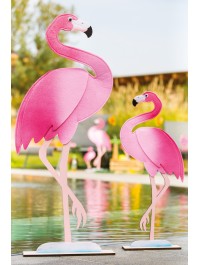 FLAMANT ROSE FEUTRINE 30CM X 9CM X 80CM