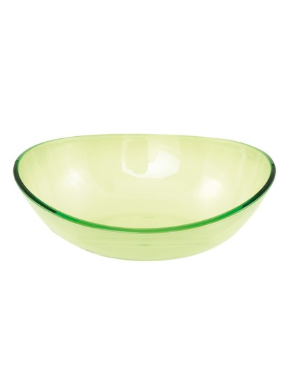 GRAND SALADIER APERO COCKTAIL PS VERT LIME -2.5L 30CM X 23.5CM X 11CM