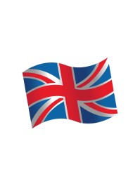 SACHET 16 CONFETTI DE TABLE BOIS DRAPEAU GDE BRETAGNE 3.7CM X 3CM