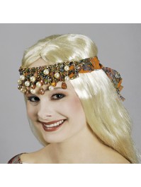 HAIR BAND PAISLEY WITH PEARLS 