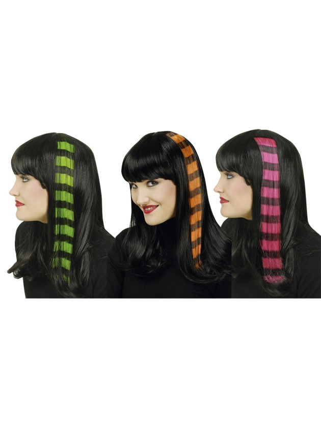 EXTENSION DE CHEVEUX FLUO 3 COL ASS 