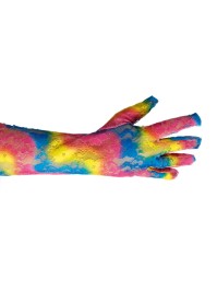 LONGS GANTS EN DENTELLE ARC-EN-CIEL TU