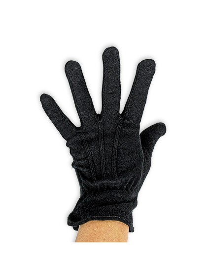 GLOVES COTTON BLACK FOR MEN ONE SIZE