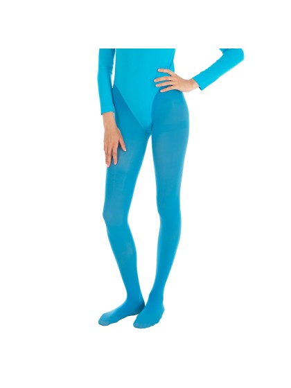 COLLANT 60 DENIER TURQUOISE L-XL